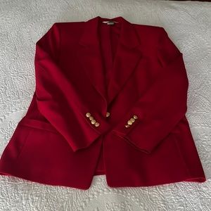 Classic Austin Reed 2 piece red worsted wool suit